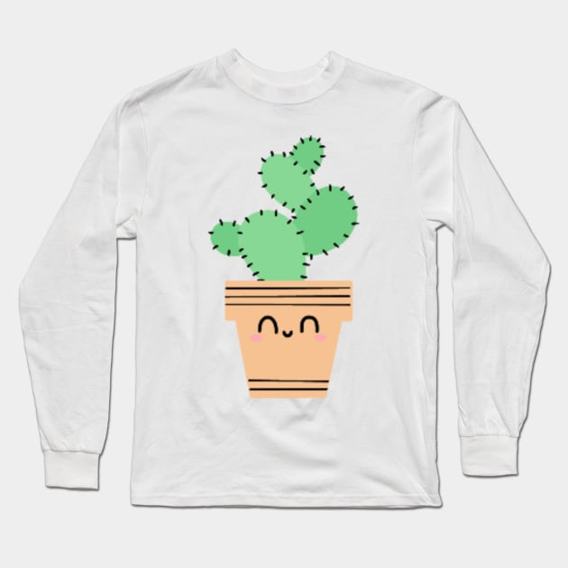 Cactus Long Sleeve T-Shirt by Meg-Hoyt